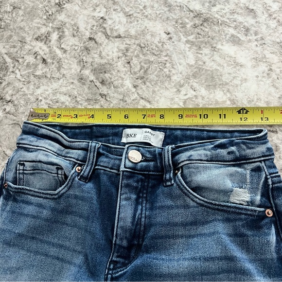 BKE Jeans the buckle distressed skinny gabby high rise ankle size 25 twenty five - Picture 7 of 11